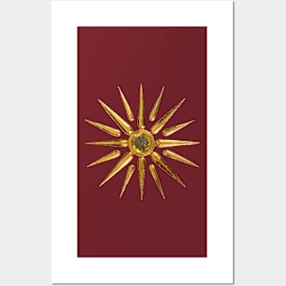 Macedonian Sun Ancient Symbol Design Posters and Art